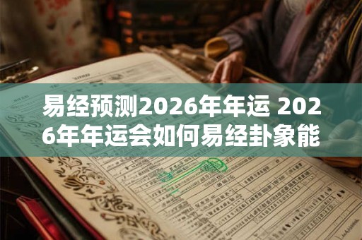 易经预测2026年年运 2026年年运会如何易经卦象能否预测