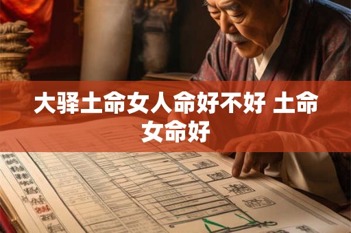 大驿土命女人命好不好 土命女命好 大驿土命女人命好不好 土命女命好