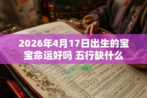 2026年4月17日出生的宝宝命运好吗 五行缺什么