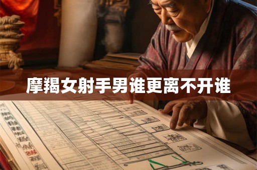 摩羯女射手男谁更离不开谁