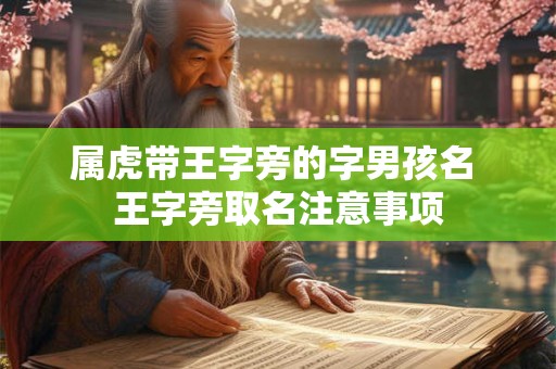 属虎带王字旁的字男孩名 王字旁取名注意事项