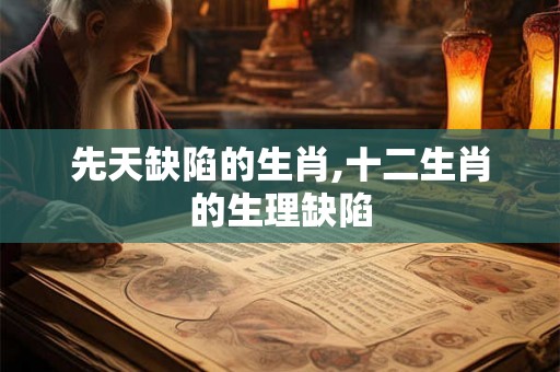 先天缺陷的生肖,十二生肖的生理缺陷