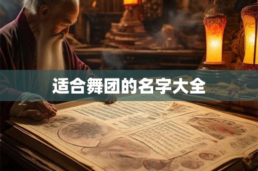 适合舞团的名字大全