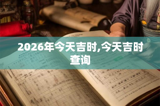 2026年今天吉时,今天吉时查询