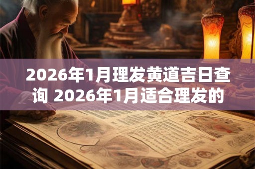 2026年1月理发黄道吉日查询 2026年1月适合理发的好日子