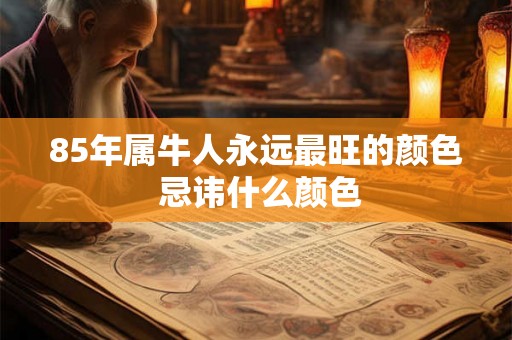 85年属牛人永远最旺的颜色 忌讳什么颜色