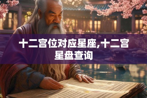 十二宫位对应星座,十二宫星盘查询