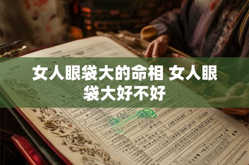 女人眼袋大的命相 女人眼袋大好不好 女人眼袋大的命相 女人眼袋大好不好