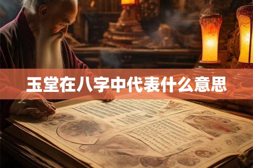 玉堂在八字中代表什么意思