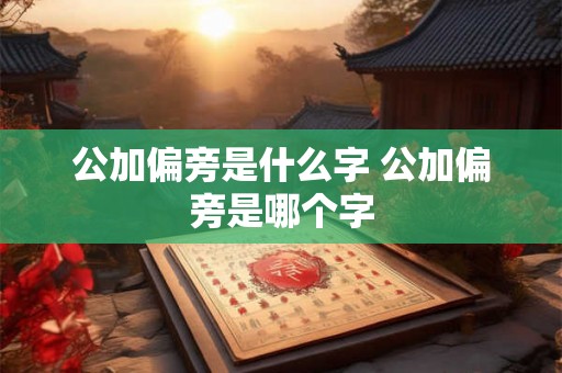 公加偏旁是什么字 公加偏旁是哪个字