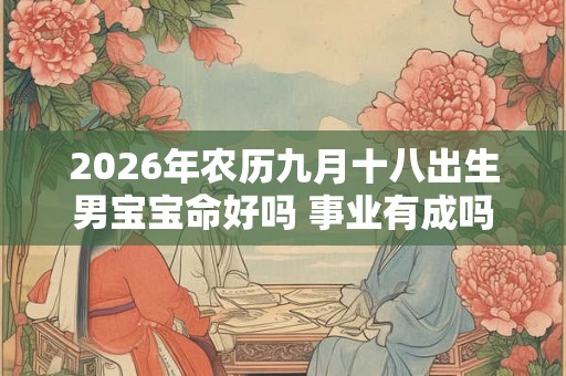 2026年农历九月十八出生男宝宝命好吗 事业有成吗
