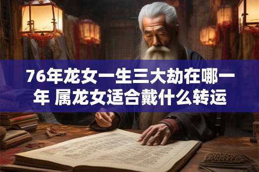 76年龙女一生三大劫在哪一年 属龙女适合戴什么转运 76年龙女一生三大劫在哪一年 属龙女适合戴什么转运