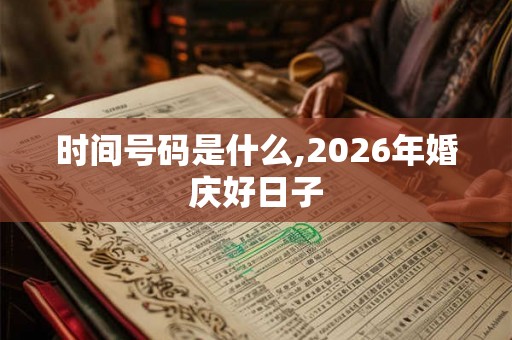 时间号码是什么,2026年婚庆好日子