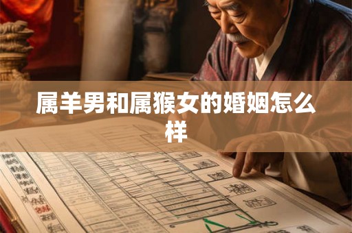 属羊男和属猴女的婚姻怎么样