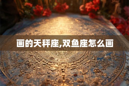 画的天秤座,双鱼座怎么画 画的天秤座,双鱼座怎么画