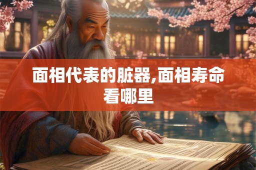 面相代表的脏器,面相寿命看哪里 面相代表的脏器,面相寿命看哪里