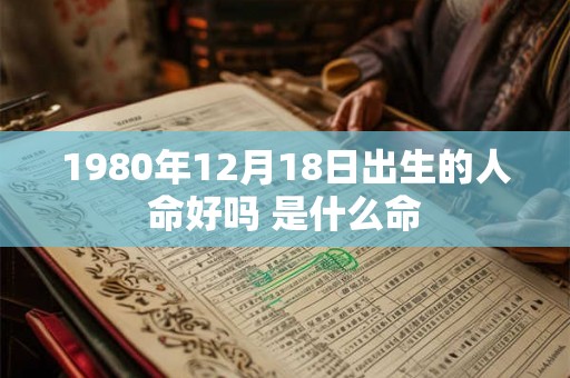 1980年12月18日出生的人命好吗 是什么命 1980年12月18日出生的人命好吗 是什么命