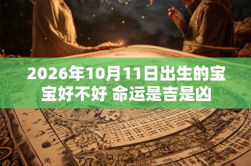2026年10月11日出生的宝宝好不好 命运是吉是凶