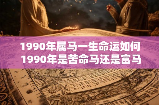 1990年属马一生命运如何 1990年是苦命马还是富马