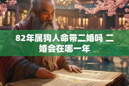 82年属狗人命带二婚吗 二婚会在哪一年