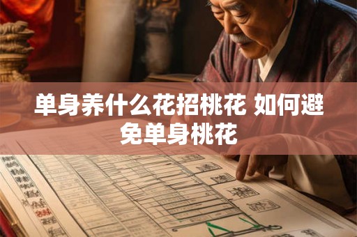 单身养什么花招桃花 如何避免单身桃花