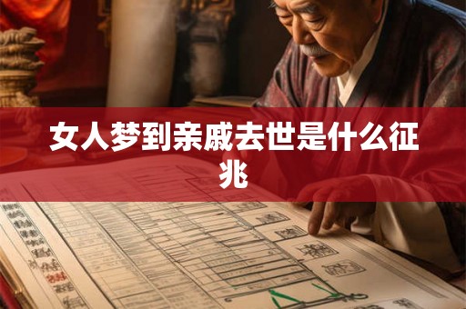 女人梦到亲戚去世是什么征兆