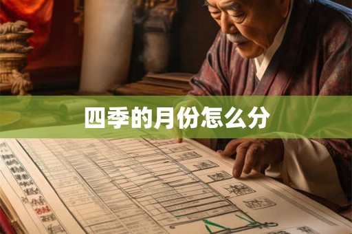 四季的月份怎么分
