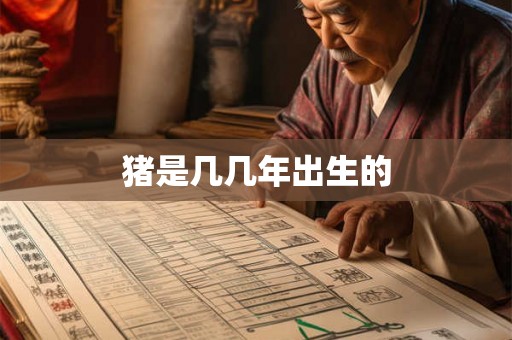 猪是几几年出生的