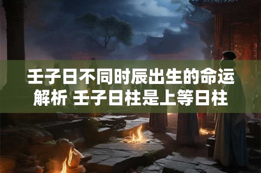 壬子日不同时辰出生的命运解析 壬子日柱是上等日柱吗