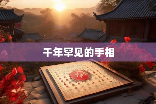 千年罕见的手相