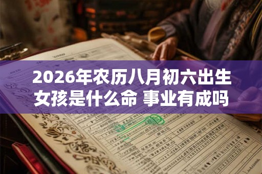 2026年农历八月初六出生女孩是什么命 事业有成吗 2026年农历八月初六出生女孩是什么命 事业有成吗