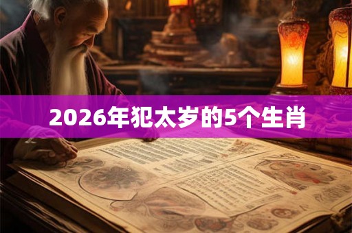 2026年犯太岁的5个生肖
