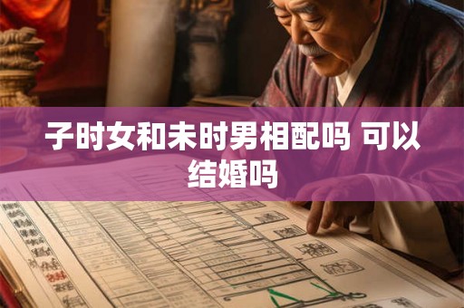 子时女和未时男相配吗 可以结婚吗