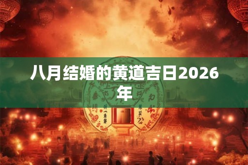 八月结婚的黄道吉日2026年