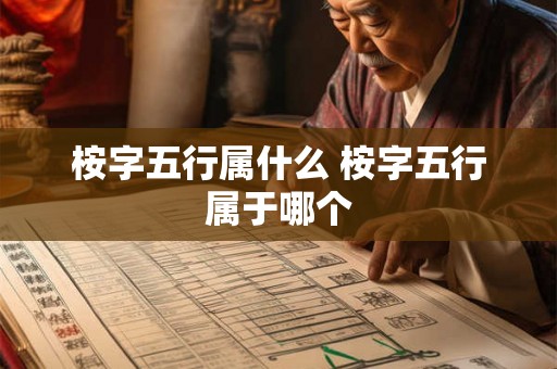 桉字五行属什么 桉字五行属于哪个