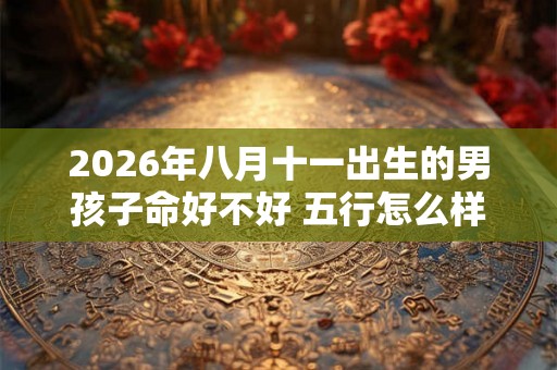2026年八月十一出生的男孩子命好不好 五行怎么样