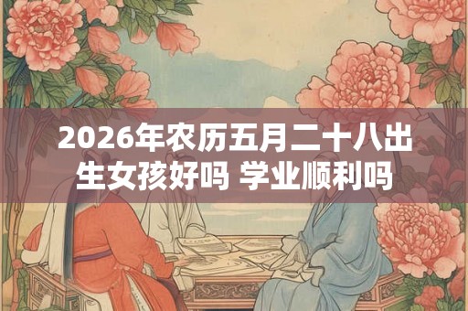 2026年农历五月二十八出生女孩好吗 学业顺利吗