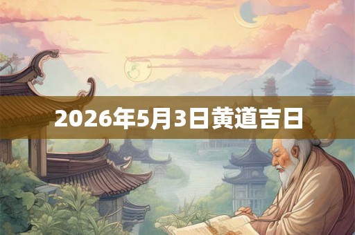 2026年5月3日黄道吉日