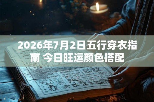 2026年7月2日五行穿衣指南 今日旺运颜色搭配