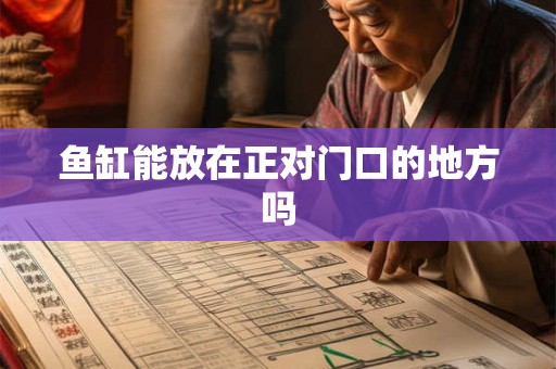 鱼缸能放在正对门口的地方吗