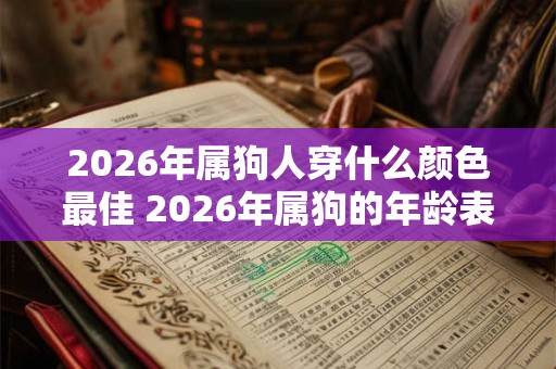 2026年属狗人穿什么颜色最佳 2026年属狗的年龄表