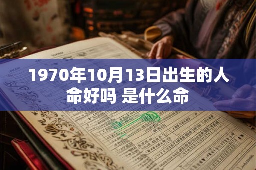 1970年10月13日出生的人命好吗 是什么命