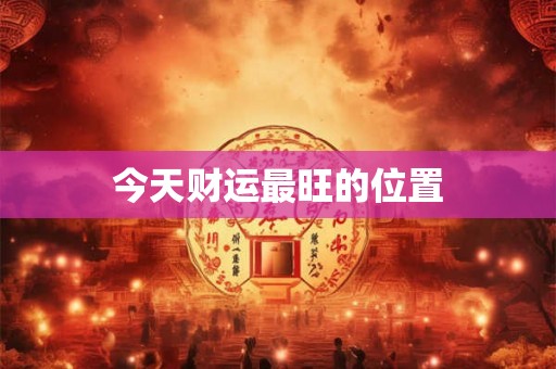 今天财运最旺的位置