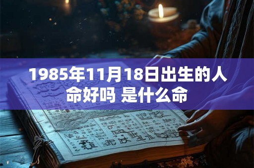 1985年11月18日出生的人命好吗 是什么命