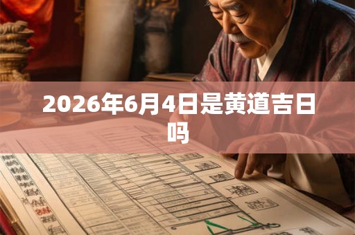 2026年6月4日是黄道吉日吗