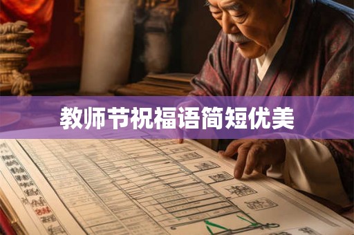 教师节祝福语简短优美