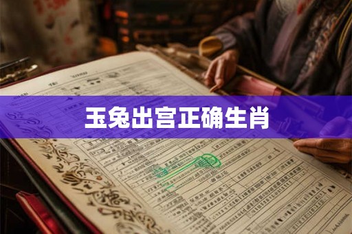 玉兔出宫正确生肖