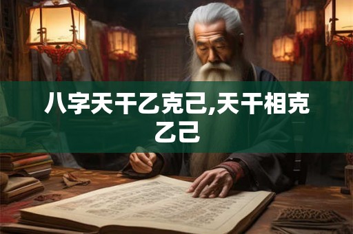 八字天干乙克己,天干相克乙己