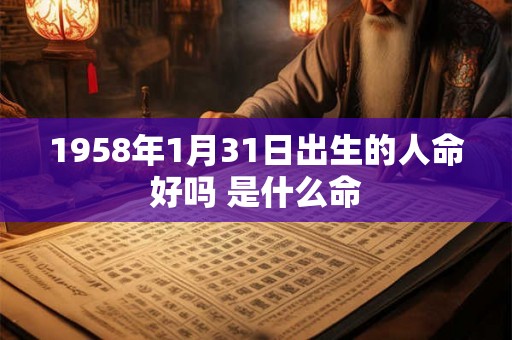 1958年1月31日出生的人命好吗 是什么命