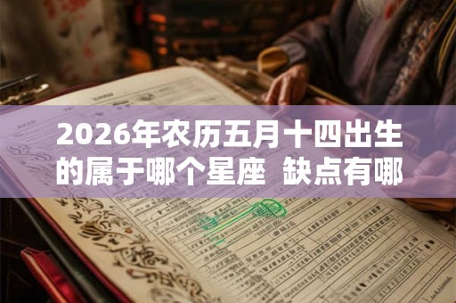 2026年农历五月十四出生的属于哪个星座  缺点有哪些